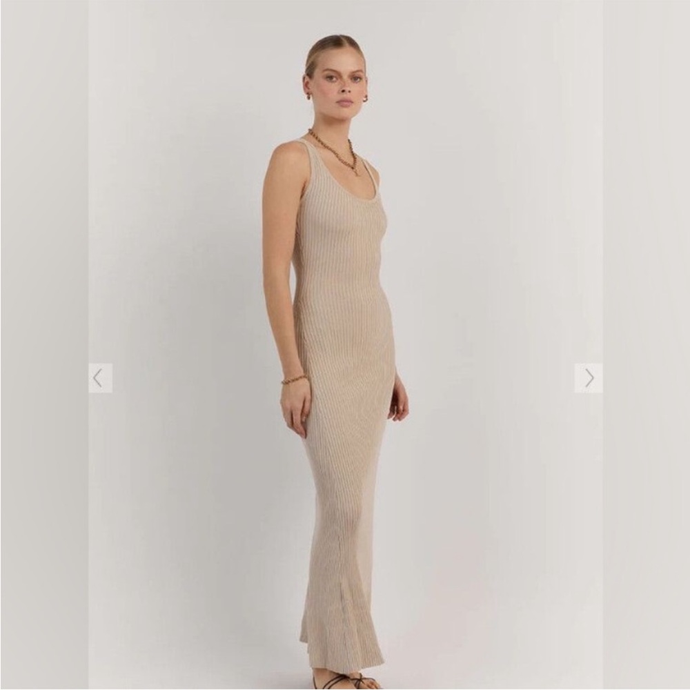DISSH Tan Knit Dress - Skims lookalike